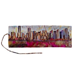 New York Skyline Manhattan City Roll Up Canvas Pencil Holder (m) by Wegoenart