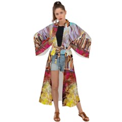 New York Skyline Manhattan City Maxi Kimono by Wegoenart