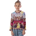 New York Skyline Manhattan City Kids  Frill Detail Tee View1