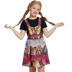 New York Skyline Manhattan City Kids  Apron Dress