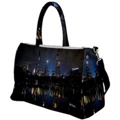 New York Night Central Park Skyscrapers Skyline Duffel Travel Bag by Wegoenart