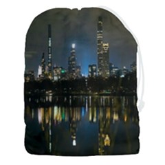 New York Night Central Park Skyscrapers Skyline Drawstring Pouch (3xl) by Wegoenart