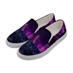 New York Manhattan Skyline Cityscape Downtown Women s Canvas Slip Ons by Wegoenart