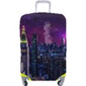 New York Manhattan Skyline Cityscape Downtown Luggage Cover (Large) View1