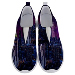 New York Manhattan Skyline Cityscape Downtown No Lace Lightweight Shoes by Wegoenart