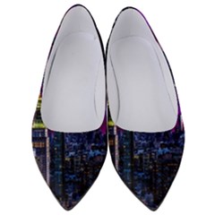 New York Manhattan Skyline Cityscape Downtown Women s Low Heels by Wegoenart