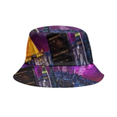 New York Manhattan Skyline Cityscape Downtown Bucket Hat by Wegoenart