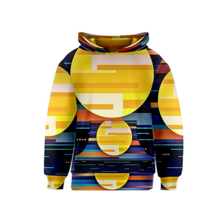 Background Abstract Horizon Kids  Pullover Hoodie