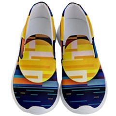 Background Abstract Horizon Men s Lightweight Slip Ons by Ravend