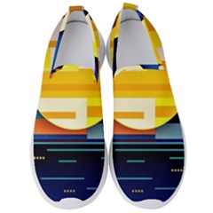 Background Abstract Horizon Men s Slip On Sneakers by Ravend