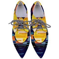 Background Abstract Horizon Pointed Oxford Shoes by Ravend