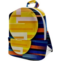 Background Abstract Horizon Zip Up Backpack by Ravend