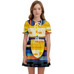 Background Abstract Horizon Kids  Sweet Collar Dress by Ravend