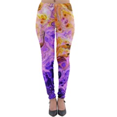 Conceptual Abstract Painting Acrylic Lightweight Velour Leggings by Ravend