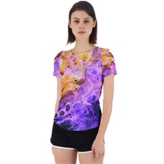 Conceptual Abstract Painting Acrylic Back Cut Out Sport Tee by Ravend