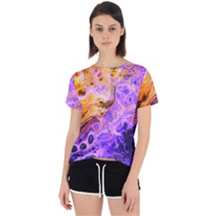 Conceptual Abstract Painting Acrylic Open Back Sport Tee by Ravend