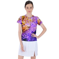 Conceptual Abstract Painting Acrylic Women s Sports Top by Ravend