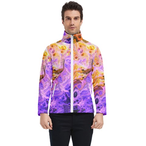 Conceptual Abstract Painting Acrylic Men s Bomber Jacket by Ravend