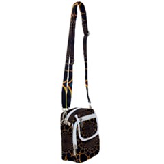 Fractal Abstract Web Art Digital Shoulder Strap Belt Bag