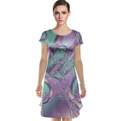 Illustration Fractal Pattern Modern Art Digital Cap Sleeve Nightdress by Ravend