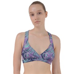 Illustration Fractal Pattern Modern Art Digital Sweetheart Sports Bra by Ravend