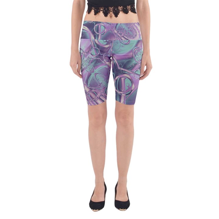 Illustration Fractal Pattern Modern art Digital Yoga Cropped Leggings