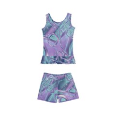 Illustration Fractal Pattern Modern Art Digital Kids  Boyleg Swimsuit by Ravend