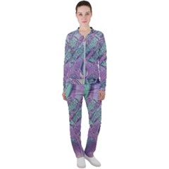 Illustration Fractal Pattern Modern Art Digital Casual Jacket And Pants Set by Ravend