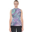 Illustration Fractal Pattern Modern art Digital Mock Neck Shell Top View1