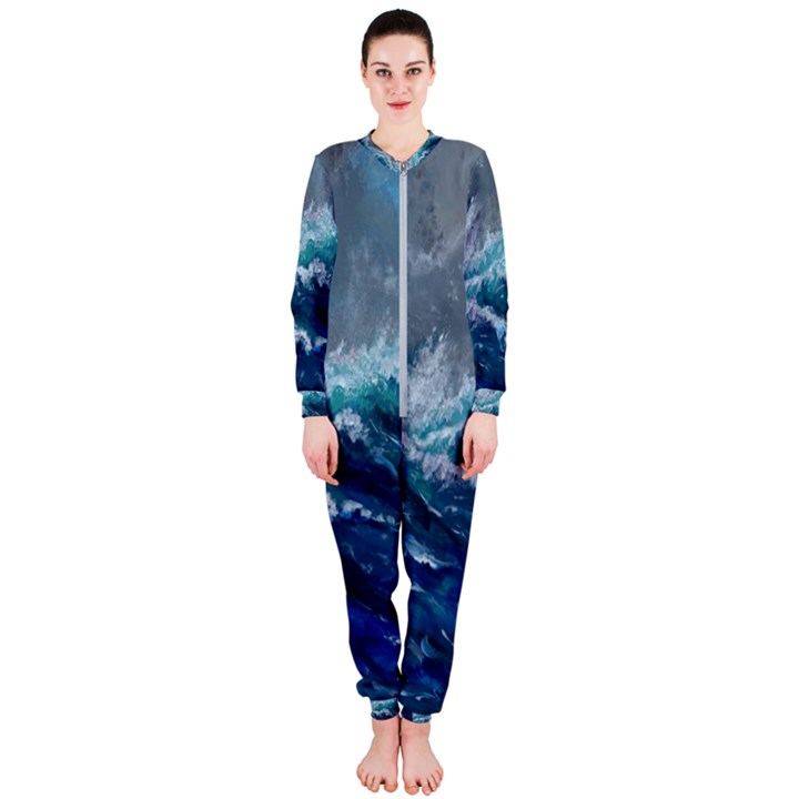 Waves Sea Sky Wave OnePiece Jumpsuit (Ladies)