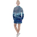 Waves Sea Sky Wave Women s Long Sleeve Casual Dress View2