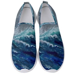 Waves Sea Sky Wave Men s Slip On Sneakers by Ravend