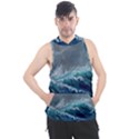 Waves Sea Sky Wave Men s Sleeveless Hoodie View1