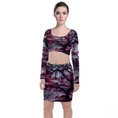 Tree Red Nature Abstract Mood Top And Skirt Sets by Ravend