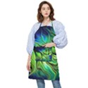 Fractal Art Pattern Abstract Pocket Apron View1