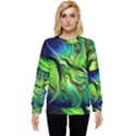 Fractal Art Pattern Abstract Hidden Pocket Sweatshirt View1