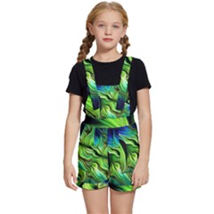 Fractal Art Pattern Abstract Kids  Short Overalls by Ravend