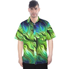 Fractal Art Pattern Abstract Men s Hawaii Shirt