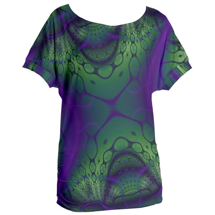 Abstract Fractal Art Pattern Women s Oversized Tee