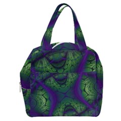 Abstract Fractal Art Pattern Boxy Hand Bag by Ravend