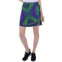 Abstract Fractal Art Pattern Tennis Skirt by Ravend