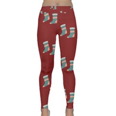 Christmas Stocking Sock Clothing Classic Yoga Leggings by Wegoenart