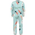 Bunny Carrot Pattern Background OnePiece Jumpsuit (Men) View1