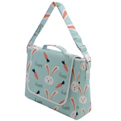 Bunny Carrot Pattern Background Box Up Messenger Bag by Wegoenart