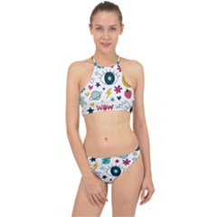 Wallpaper Background Cute Design Racer Front Bikini Set by Wegoenart