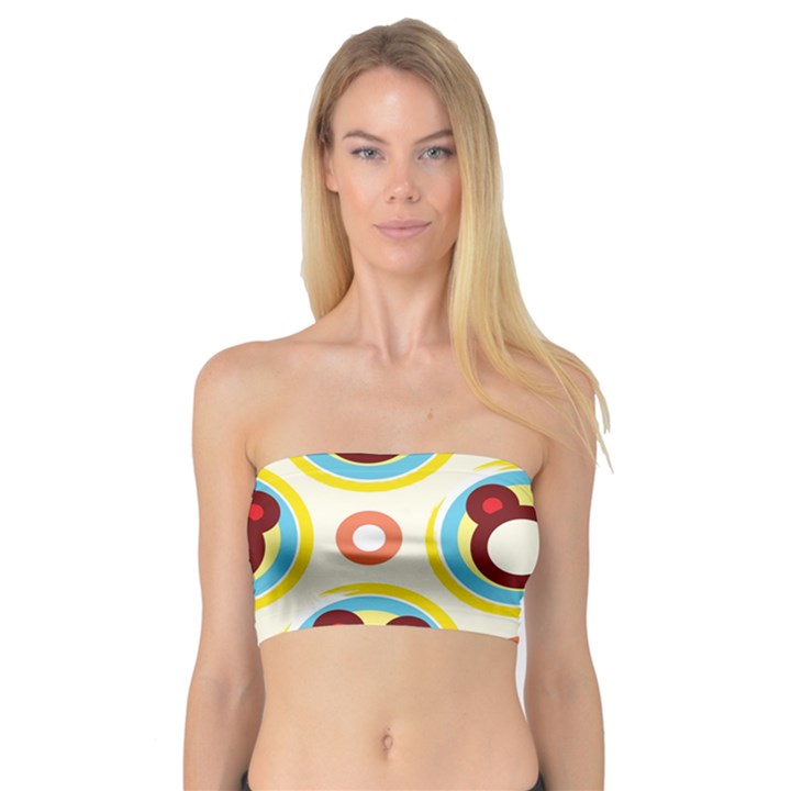 Hide And Seek Cute Cartoon Character Bandeau Top