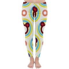 Hide And Seek Cute Cartoon Character Classic Winter Leggings by Wegoenart