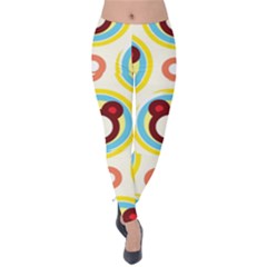 Hide And Seek Cute Cartoon Character Velvet Leggings by Wegoenart