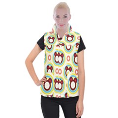 Hide And Seek Cute Cartoon Character Women s Button Up Vest by Wegoenart