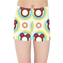 Hide And Seek Cute Cartoon Character Kids  Sports Shorts by Wegoenart